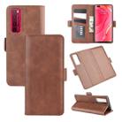 For Huawei Nova 7 Pro 5G Dual-side Magnetic Buckle Horizontal Flip Leather Case with Holder & Card Slots & Wallet(Brown) - 1