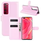 For Huawei Nova 7 Pro 5G Litchi Texture Horizontal Flip Protective Case with Holder & Card Slots & Wallet(Pink) - 1