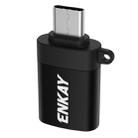 ENKAY ENK-AT101 Aluminium Alloy USB-C / Type-C to USB 3.0 OTG Data Adapter Converter(Black) - 1