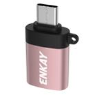 ENKAY ENK-AT101 Aluminium Alloy USB-C / Type-C to USB 3.0 OTG Data Adapter Converter(Rose Gold) - 1