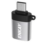 ENKAY ENK-AT101 Aluminium Alloy USB-C / Type-C to USB 3.0 OTG Data Adapter Converter(Silver) - 1