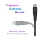 ENKAY ENK-CB400 3 in 1 2.4A USB to 8 Pin + Micro USB + USB-C / Type-C Mini Portable Cloth Texture Round Cable Charging Cable, Length: 14cm(Black) - 6