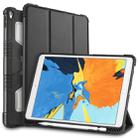 For iPad Pro 10.5 Genius Case TPU + PC Skin Mounted Magnetic Absorption Three Fold Flat Plate Anti Falling Sleeve Protective Shell/Case(Black) - 1