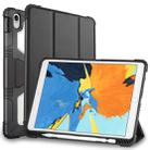 For iPad Pro 11(2018） Genius Case TPU + PC Skin Mounted Magnetic Absorption Three Fold Flat Plate Anti Falling Sleeve Protective Shell/Case(Black) - 1