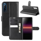 For Sony Xperia L4 Litchi Texture Horizontal Flip Protective Case with Holder & Card Slots & Wallet(Black) - 1