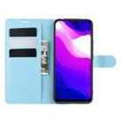 For Xiaomi Mi 10 Lite 5G Litchi Texture Horizontal Flip Protective Case with Holder & Card Slots & Wallet(Blue) - 5