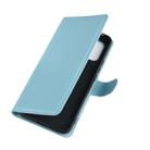 For Xiaomi Mi 10 Lite 5G Litchi Texture Horizontal Flip Protective Case with Holder & Card Slots & Wallet(Blue) - 8