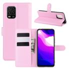 For Xiaomi Mi 10 Lite 5G Litchi Texture Horizontal Flip Protective Case with Holder & Card Slots & Wallet(Pink) - 1