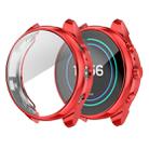 Suitable for Fossil Watch FTW 6022 Female 41mm Electroplated Full-shell TPU Anti-fall Protective Sleeve(Red) - 1