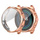 Suitable for Fossil Watch FTW 6022 Female 41mm Electroplated Full-shell TPU Anti-fall Protective Sleeve(Rose gold) - 1