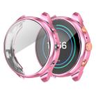 Suitable for Fossil Watch FTW 6022 Female 41mm Electroplated Full-shell TPU Anti-fall Protective Sleeve(Pink) - 1