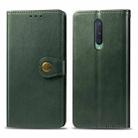 For OnePlus 8 Retro Solid Color Leather Buckle Phone Case with Photo Frame & Card Slot & Wallet & Bracket Function(Green) - 1