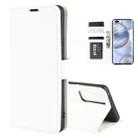 For Huawei Honor 30 Pro R64 Texture Single Horizontal Flip Protective Case with Holder & Card Slots & Wallet& Photo Frame(White) - 1