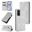 For Huawei Honor 30 Pro Retro-skin Business Magnetic Suction Leather Case with Holder & Card Slots & Wallet(Grey) - 1