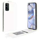 For Huawei Honor 30 Pro R64 Texture Single Vertical Flip Leather Protective Case with Card Slots & Photo Frame(White) - 1