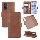 For Huawei Honor 30 Pro Dual-side Magnetic Buckle Horizontal Flip Leather Case with Holder & Card Slots & Wallet(Brown) - 1