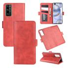 For Huawei Honor 30 Pro Dual-side Magnetic Buckle Horizontal Flip Leather Case with Holder & Card Slots & Wallet(Red) - 1