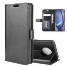 For OPPO ACE 2 R64 Texture Single Horizontal Flip Protective Case with Holder & Card Slots & Wallet& Photo Frame(Black) - 1