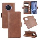 For OPPO ACE 2 Dual-side Magnetic Buckle Horizontal Flip Leather Case with Holder & Card Slots & Wallet(Brown) - 1