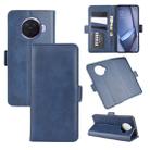 For OPPO ACE 2 Dual-side Magnetic Buckle Horizontal Flip Leather Case with Holder & Card Slots & Wallet(Dark Blue) - 1