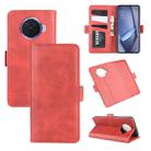 For OPPO ACE 2 Dual-side Magnetic Buckle Horizontal Flip Leather Case with Holder & Card Slots & Wallet(Red) - 1