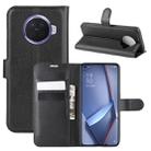 For OPPO ACE 2 Litchi Texture Horizontal Flip Protective Case with Holder & Card Slots & Wallet(Black) - 1