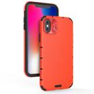 For iPhone 11 Pro Shockproof Grain Leather  PC + TPU Case(Red) - 1
