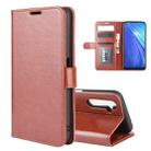 For OPPO Realme 6 R64 Texture Single Horizontal Flip Protective Case with Holder & Card Slots & Wallet& Photo Frame(Brown) - 1