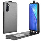 For OPPO Realme 6 R64 Texture Single Vertical Flip Leather Protective Case with Card Slots & Photo Frame(Black) - 1