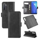 For OPPO Realme 6 Dual-side Magnetic Buckle Horizontal Flip Leather Case with Holder & Card Slots & Wallet(Black) - 1