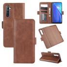 For OPPO Realme 6 Dual-side Magnetic Buckle Horizontal Flip Leather Case with Holder & Card Slots & Wallet(Brown) - 1