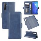 For OPPO Realme 6 Dual-side Magnetic Buckle Horizontal Flip Leather Case with Holder & Card Slots & Wallet(Dark Blue) - 1