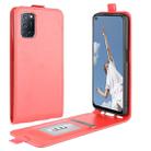 For OPPO A72 R64 Texture Single Vertical Flip Leather Protective Case with Card Slots & Photo Frame(Red) - 1
