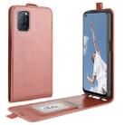 For OPPO A72 R64 Texture Single Vertical Flip Leather Protective Case with Card Slots & Photo Frame(Brown) - 1