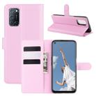 For OPPO A72/A52 Litchi Texture Horizontal Flip Protective Case with Holder & Card Slots & Wallet(Pink) - 1