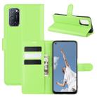 For OPPO A72/A52 Litchi Texture Horizontal Flip Protective Case with Holder & Card Slots & Wallet(Green) - 1