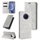 For OPPO ACE 2 Retro-skin Business Magnetic Suction Leather Case with Holder & Card Slots & Wallet(Grey) - 1