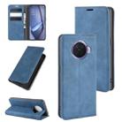 For OPPO ACE 2 Retro-skin Business Magnetic Suction Leather Case with Holder & Card Slots & Wallet(Dark Blue) - 1