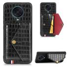 For Xiaomi Redmi K30 Pro Crocodile Pattern Envelope Card Package Phone Case With Magnet And Bracket Function(Black) - 1