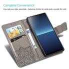 For Sony Xperia L4 Butterfly Love Flower Embossed Horizontal Flip Leather Case with Bracket / Card Slot / Wallet / Lanyard(Gray) - 7