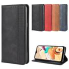 For LG K41S /K51S Magnetic Buckle Retro Crazy Horse Texture Horizontal Flip Leather Case, with Holder & Card Slots & Photo Frame(Black) - 10