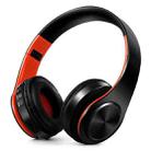 B7 Wireless Bluetooth Headset Foldable Headphone Adjustable Earphones with Microphone(Black Red) - 1