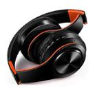 B7 Wireless Bluetooth Headset Foldable Headphone Adjustable Earphones with Microphone(Black Red) - 2