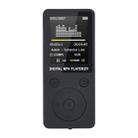 Portable MP4 Lossless Sound Music Player FM Recorder Walkman Player Mini Support Music, Radio, Recording, MP3, TF Card, No Memory(Black) - 1
