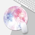 Rainbow Color Moon Pattern Circular Mouse Pad, Diameter: 22cm - 1