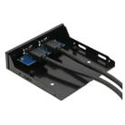 2-Port USB 3.0 3.5 inch Front Panel Data Hub for PC - 4