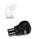 LESIRI X12 Bluetooth Headset Mini Wireless Earphone Portable USB Magnetic Charging Headset Sport Earbud Headset for iPhone(White) - 1