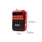 Portable Rechargeable FM Radio Receiver Speaker, Support USB / TF Card / Music MP3 Player(Red) - 7