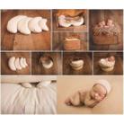 3 PCS/set Children Photography Props Baby Pictures Crescent Shape Pillow(Khaki) - 5