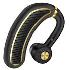 Business Bluetooth Earphone Wireless Headphone with Mic 24 Hours Work Time Bluetooth Headset for iPhone Android  phone(Black Gold) - 1